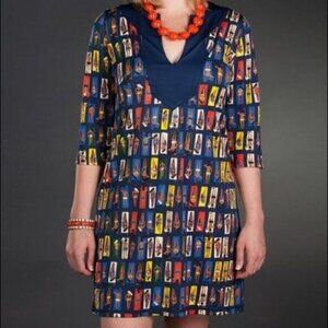 Tracy Negoshian Sun Bathers Shift Dress Medium